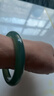 京瑩玉手鐲女A貨冰種玉髓湖水綠色瑪瑙鐲子送老婆女友本命年生日禮物 62-63適合120-130斤【支持定制挑選】 曬單實(shí)拍圖