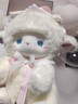 問(wèn)鶴可愛(ài)天使小羊毛絨玩偶公仔少女心布娃娃玩具送女生日禮物閨蜜 天使小羊粉色 40cm 曬單實(shí)拍圖