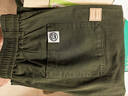 大嘴猴（paul frank）純棉長(cháng)褲子男休閑褲男春夏季新款寬松直筒垂感百搭潮牌工裝闊腿褲 軍綠色2328H【四季常規款】 M 【建議105-120斤】 曬單實(shí)拍圖