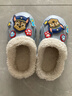 汪汪隊立大功（PAW PATROL）EVA兒童棉拖鞋汪汪隊冬天保暖男寶女寶防水防滑可拆卸親子拖鞋 藍灰色 32 -33碼內長(cháng)18-18.5厘米 曬單實(shí)拍圖