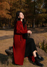 GARNUO紅色雙面羊毛大衣女小個(gè)子秋冬季結婚訂婚禮服新娘敬酒服毛呢外套 紅色 S 【85-110斤】 曬單實(shí)拍圖