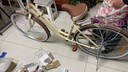 邦德·富士達 自行車(chē)女式24/26寸學(xué)生成人城市通勤復古淑女單速/7級變速買(mǎi)菜車(chē) 26寸鋁架7速 奶咖色 曬單實(shí)拍圖