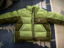 MQD童裝三防抗菌絨兒童立領(lǐng)羽絨服冬男童女童羽絨外套 松綠 120 (M) 曬單實(shí)拍圖