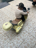 HIMEILI兒童電動(dòng)摩托車(chē)可坐雙人遙控三輪車(chē)1-6歲男女孩寶寶可駕駛玩具車(chē) 黃色雙驅+12V9A+軟座+遙控 曬單實(shí)拍圖