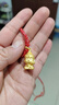 菜百首飾 黃金吊墜 足金生肖佛生肖馬-大勢至菩薩不含鏈 定價(jià) 約2.70克 曬單實(shí)拍圖