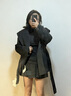 尚都比拉英倫風(fēng)純羊毛毛呢大衣女冬季保暖厚款雙面呢外套連帽寬松中款大衣 曬單實(shí)拍圖