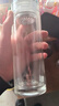 水宜生玻璃杯雙層水杯男泡茶高檔商務(wù)弱堿養生辦公水晶杯透明防燙微保溫 【380ml】禮盒裝 曬單實(shí)拍圖