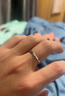 中國黃金（CHINA GOLD）S925銀一見(jiàn)鐘情戒指男女款情侶一對指環(huán)結婚情人節生日禮物送女友 【今/次日達】一見(jiàn)鐘情情侶對戒 曬單實(shí)拍圖