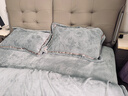 水星系列家紡高端A類(lèi)加厚保暖牛奶絨四件套冬季珊瑚絨被套加絨寶寶絨床上用品4 花夢(mèng)情緣-牛奶絨紳士灰 1.8米床笠款【適合被芯200x230】 曬單實(shí)拍圖