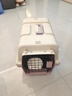 KimPets貓咪航空箱貓包外出便攜貓籠子貓箱狗狗托運箱車(chē)載狗籠寵物太空艙 芙蕾紫M 20斤內貓犬 【加厚耐磨】 送隔尿底板 曬單實(shí)拍圖