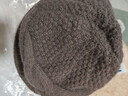 羅蒙毛線(xiàn)帽子女士秋冬季加絨加厚護耳保暖防風(fēng)防寒送長(cháng)輩媽媽針織帽 曬單實(shí)拍圖