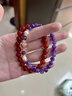 素聚紫水晶金發(fā)晶手串轉運珠手鏈珍珠珠寶手飾生日新年禮物紀念日女生 紫氣東來(lái)-幸運紫水晶手串【6M】 曬單實(shí)拍圖