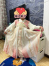 安妮優(yōu)兒中秋節漢服女童連衣裙兒童中國風(fēng)古裝超仙唐裝公主裙子 粉色  140 曬單實(shí)拍圖