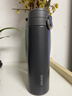 蘇泊爾保溫杯男士316L不銹鋼茶杯便攜戶(hù)外車(chē)載商務(wù)大容量隨手水杯子 墨韻灰 500ml 曬單實(shí)拍圖