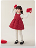JELLYBABY【甜美蝶結公主連衣裙】25新品冬款女童拜年背心裙禮服小童 曬單實(shí)拍圖