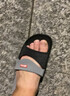 回力拖鞋情侶家居室內外用耐磨軟底浴室涼拖鞋男HL3630黑色43碼 曬單實(shí)拍圖
