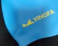 英發(fā)（YINGFA）兒童泳帽硅膠 男女童 長(cháng)發(fā)游泳帽 防水舒適不勒頭  淺藍 曬單實(shí)拍圖