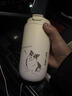 施密特（simita）萌寵咖啡保溫杯陶瓷內膽女生高顏值便攜一杯三飲吸管水杯子禮品 淘氣汪-米白色【陶瓷內膽】450ml 曬單實(shí)拍圖