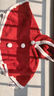 OAK FAMILY新品寶寶圣誕披風(fēng)防風(fēng)保暖云朵絨斗篷新年外出擋風(fēng)紅色連帽披肩 紅色 80 cm 曬單實(shí)拍圖