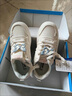 回力（Warrior）蝴蝶女鞋2026春季新款百搭皮面奶fufu厚底小白鞋板鞋學(xué)生皮面鞋子 米淺藍 37 曬單實(shí)拍圖