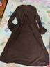 梵希蔓杏咖色假兩件翻領(lǐng)連衣裙女26年春新款收腰顯瘦撞色大擺長(cháng)裙 30518 杏咖色 L （建議110-120斤） 曬單實(shí)拍圖