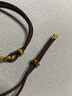 凝馨閣黃金吊墜掛繩項鏈繩男女通用手工編織紅繩男翡翠玉佩項鏈繩 芒果棕丨70cm 曬單實(shí)拍圖