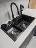 海爾水槽大單槽廚房洗菜盆單槽濾網(wǎng)集渣304不銹鋼水槽綿雨瀑布洗碗槽 曬單實(shí)拍圖