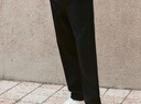 森馬（Semir）舒服褲|休閑褲男商務(wù)通勤風(fēng)小腳西褲秋冬季純色百搭長(cháng)褲力 黑色90001 31 曬單實(shí)拍圖