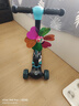 佐邏奇俠滑板車(chē)兒童3-6-12歲寶寶禮物閃光折疊三輪平衡車(chē)可騎坐代步踏板車(chē) XF-X8藍色豪華（可升降座椅款） 滑板車(chē) 曬單實(shí)拍圖