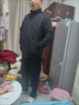 軒萊雅（XUANLAIYA）冬季保暖羊羔絨棉衣外套男加絨加棉寬松上衣大碼男棉服商務(wù)休閑裝 黑色 3XL 曬單實(shí)拍圖