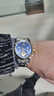 歐利時(shí)（OLEVS）瑞士認證品牌手表男機械表全自動(dòng)夜光防水多功能男士手表高檔男表 OLEVS-6607-鋼帶間藍 曬單實(shí)拍圖