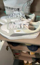 彪馬（PUMA）厚底鞋|增高經(jīng)典小白鞋女新款冬季板鞋CARINA 389390 白-淺灰色-金色-20 38 曬單實(shí)拍圖