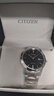 西鐵城（CITIZEN）手表光動(dòng)能表 新款情侶不銹鋼表盤(pán)日期顯示腕表 生日禮物 AW1231-58E 鋼帶男表 曬單實(shí)拍圖