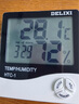 德力西電氣（DELIXI ELECTRIC）溫度計濕度計室內濕溫度計鬧鐘電子臺式大棚溫濕度計高精度HTC-1 曬單實(shí)拍圖