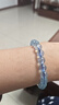 京瑩【勇敢之石】天然水晶手鏈男女款馬年護身符海藍寶轉運手串禮物 曬單實(shí)拍圖