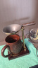 懶人茶漏支架托架茶漏過(guò)濾網(wǎng)一體高檔過(guò)濾架黃銅茶夾茶叉茶具配件 胡桃木茶漏架 曬單實(shí)拍圖