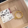 六福珠寶新年禮物 黃金戒指童心星星足金蹦迪珠彈力戒 計價(jià) 約0.93克 曬單實(shí)拍圖