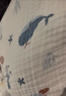 十月結晶嬰兒浴巾純棉紗布初生新生兒全棉超軟吸水寶寶兒童大毛巾 【包邊款】海洋精靈110*110cm 曬單實(shí)拍圖