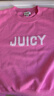 橘滋（Juicy Couture）針織衫女25年秋冬新款藏青色短款提花休閑上衣 玫紅 L 曬單實(shí)拍圖