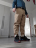 馬登工裝美式復古原漿丹寧牛仔褲男秋季赤耳原牛男士直筒褲休閑長(cháng)褲子 卡其色 32 曬單實(shí)拍圖