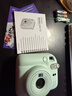 富士（FUJIFILM）instax  mini12 一次成像 立拍立得相機 mini12 薄荷綠 套餐五（官方標配+水晶殼+肩帶+白邊相紙20張） 曬單實(shí)拍圖