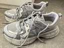 百麗（Belle）張凌赫同款星河軌跡老爹鞋女網(wǎng)面透氣休閑厚底運動(dòng)鞋B2199AM6預售 灰色-男款 41 (255mm) 曬單實(shí)拍圖