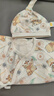 Aengbay昂貝【孕媽有禮】春裝新生嬰兒衣服純棉初生和尚服哈衣寶寶連體衣 快樂(lè )浣熊 66cm 曬單實(shí)拍圖