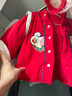 乖奇熊【暖護棉】寶寶夾棉保暖加厚外套冬季嬰兒童抗菌紅色喜慶拜年棉服 曬單實(shí)拍圖