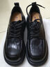 百麗時(shí)尚牛津鞋女2025新款春商場(chǎng)牛皮革厚底休閑鞋D2Y1DAM5 黑色 38 曬單實(shí)拍圖