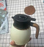 雅集小胖福燜茶壺1100ml冰花白保溫壺家用水壺不銹鋼白茶水分離悶泡壺 曬單實(shí)拍圖