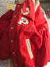 巴拉巴拉童裝兒童羽絨服男童春裝2025新款棒球服寶寶外套拜年服紅色上衣潮 曬單實(shí)拍圖