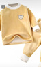 Radinka2025秋冬上新兒童保暖內衣套裝寶寶加厚衣服男女童加絨家居服CEF 雙面加絨-黃色 110 cm 曬單實(shí)拍圖