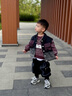 樂(lè )迪輝男童套裝兒童衛衣衛褲春秋裝寶寶時(shí)尚休閑洋氣馬甲三件套小孩衣服 三件套配黑色褲 100 碼/身高90-100cm(2-3歲) 曬單實(shí)拍圖