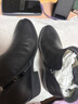天美意女靴加絨商場(chǎng)同款復古踝靴時(shí)尚厚底女短靴 曬單實(shí)拍圖